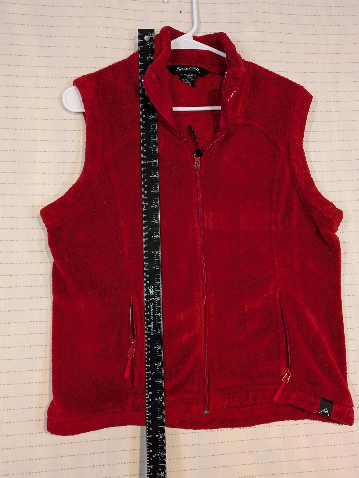 Avalanche Wear Fleece Zip Up Vest Outdoor Hiking Casual Womens Large - Image 6