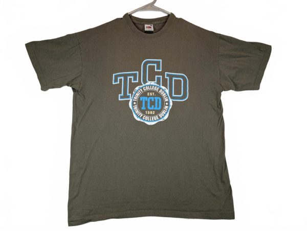Trinity College Dublin Fruit Of The Loom Classic Valueweight TCD Tee Mens Large