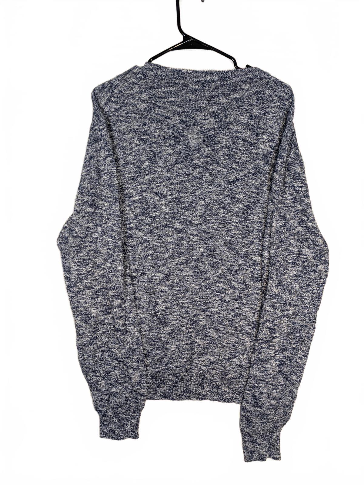 J.Crew Crewneck Knit Sweater Heathered Blue Casual Cotton Pullover Mens XL - Image 2