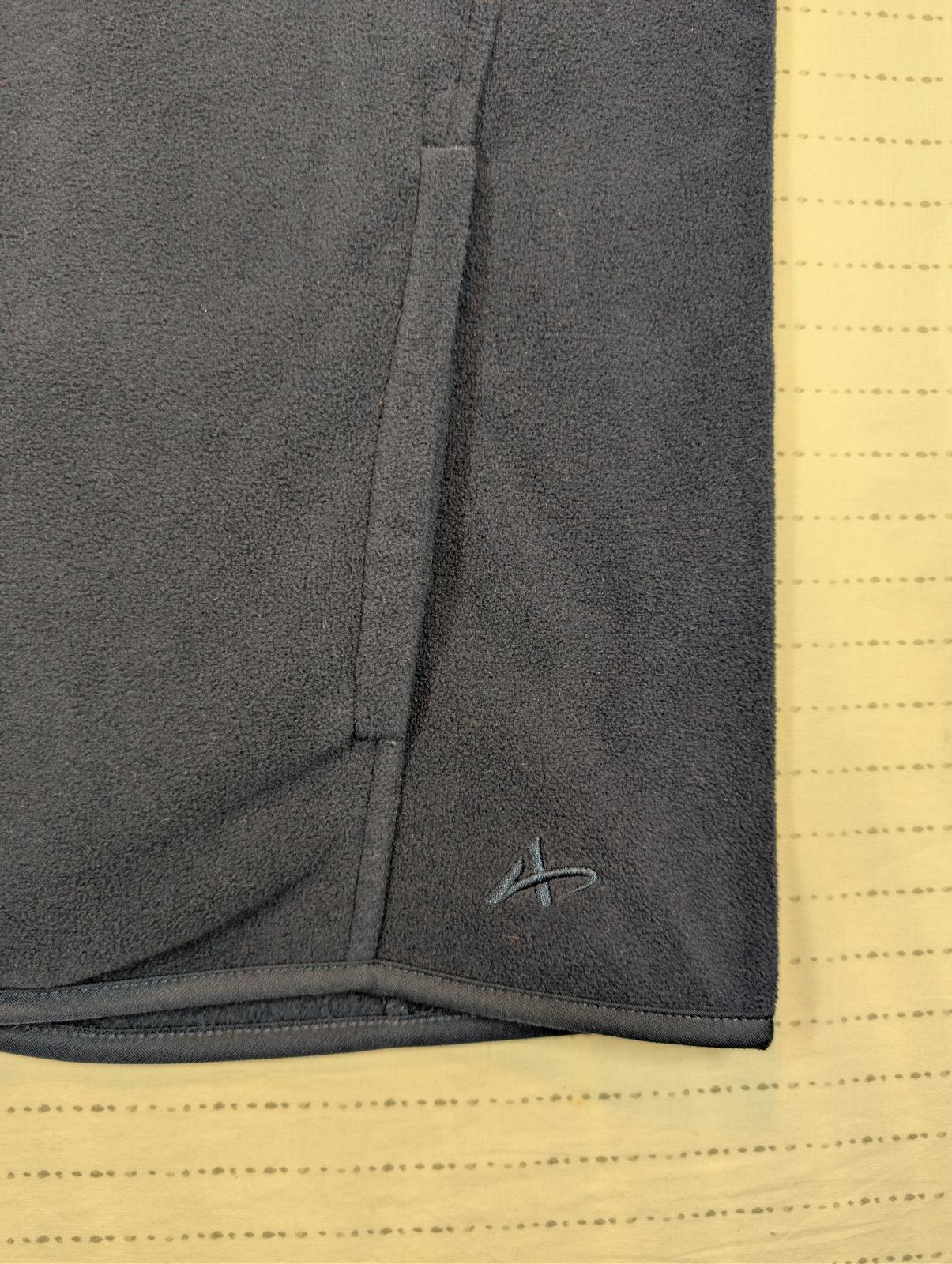 Athletech Fleece Zip Vest Full Zip Outdoor Casual Mens XL Navy Blue - Image 6