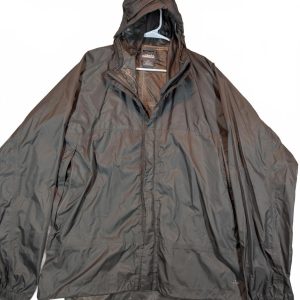 Campmor Hooded Rain Jacket Lightweight Waterproof Outdoor Mens 2XL Gray