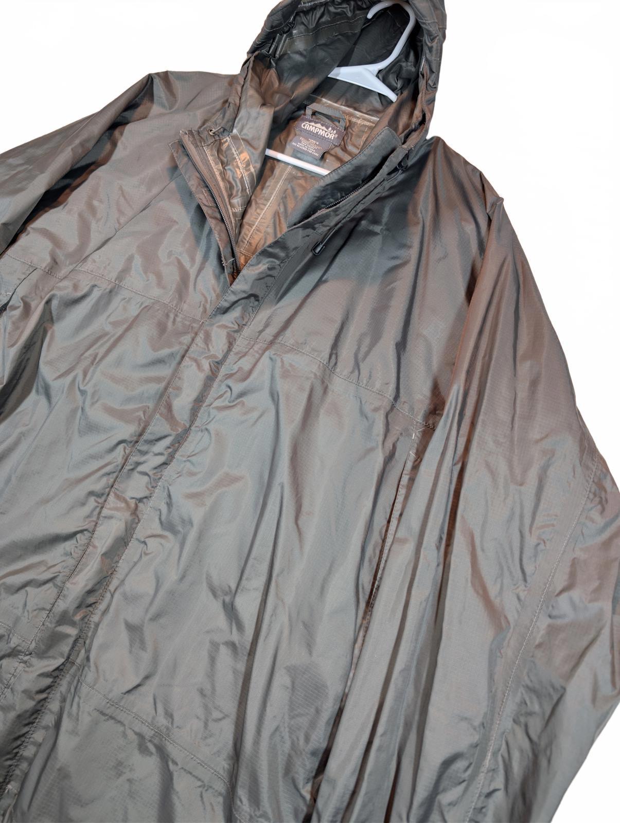 Campmor Hooded Rain Jacket Lightweight Waterproof Outdoor Mens 2XL Gray - Image 3