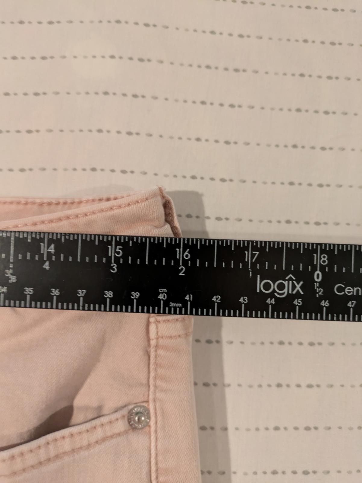 Calvin Klein Jeans Slim Fit Stretch Denim Pink Skinny Pants Womens Size 12 - Image 7