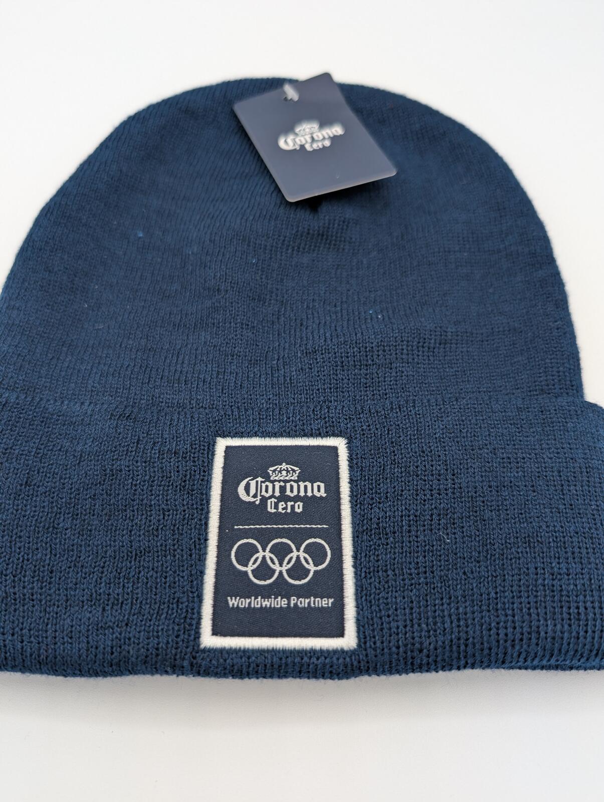 Corona Cero Olympics Worldwide Partner Knit Cuffed Beanie Hat Unisex One Size - Image 2