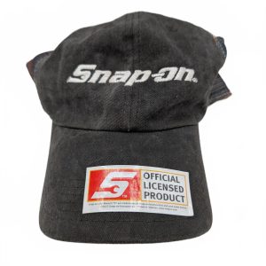 Snap-On Official Licensed Product Black Plaid Mesh Snapback Hat Unisex OSFA