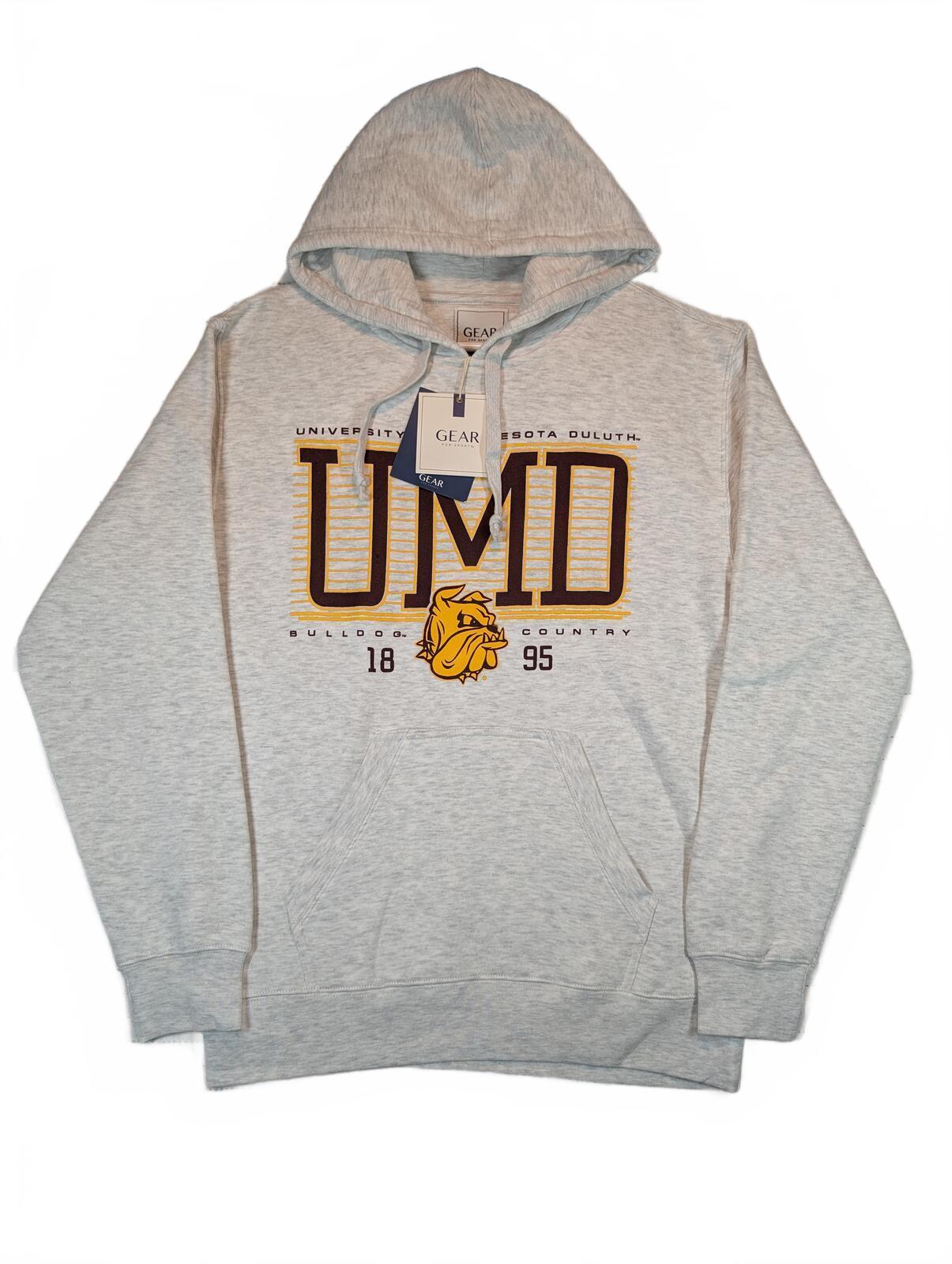 Gear For Sports Big Cotton UMD Bulldogs Pullover Hoodie Sweatshirt Mens Small