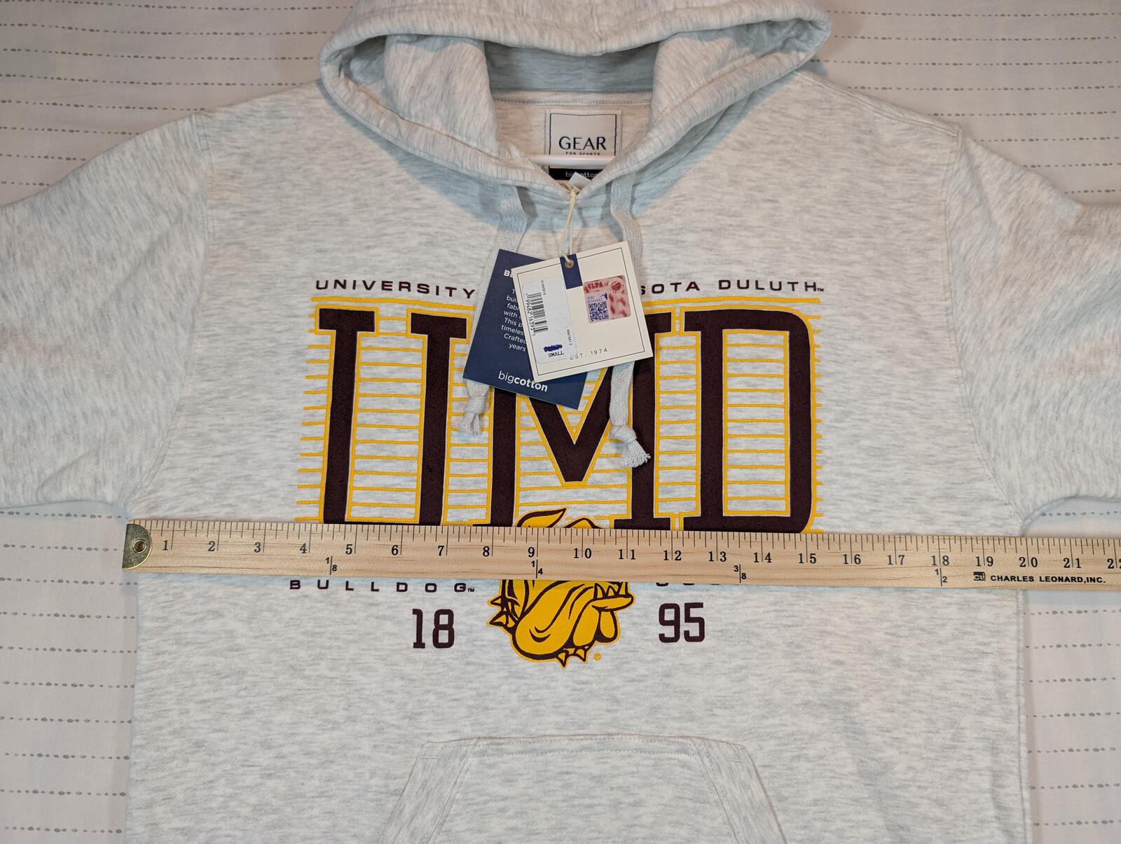 Gear For Sports Big Cotton UMD Bulldogs Pullover Hoodie Sweatshirt Mens Small - Image 7