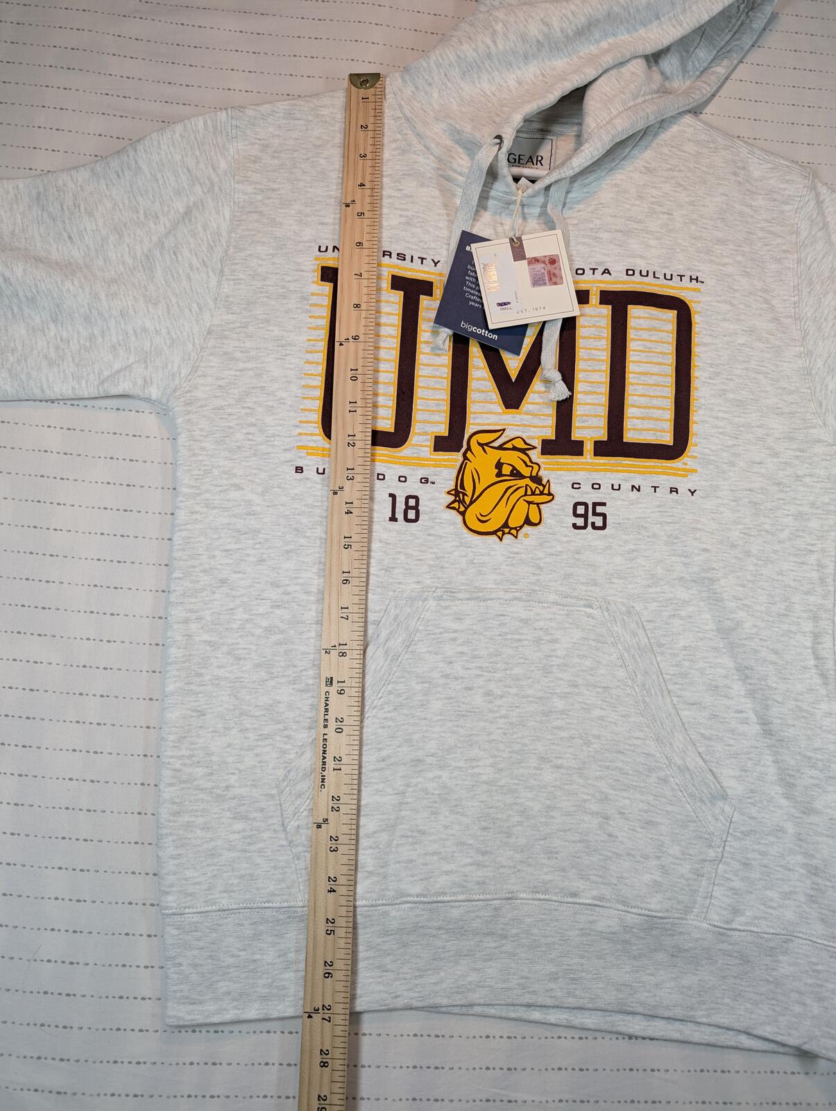 Gear For Sports Big Cotton UMD Bulldogs Pullover Hoodie Sweatshirt Mens Small - Image 8