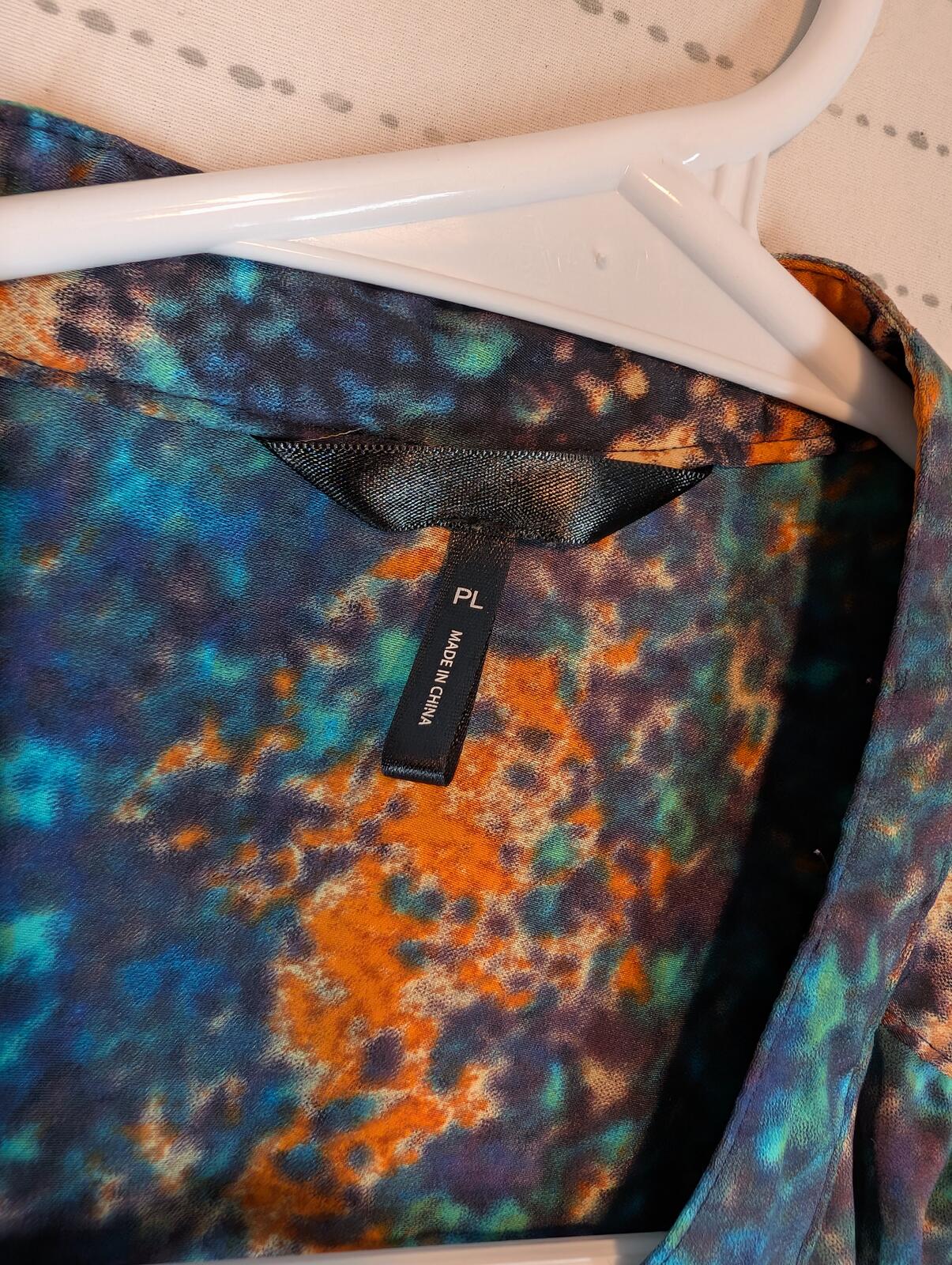 Abstract Print Sleeveless Blouse Tunic Top Womens Petite Large - Image 5