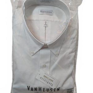 Van Heusen Easy Care Pinpoint Oxford Button Down Dress Shirt Mens 18 34/35 XL