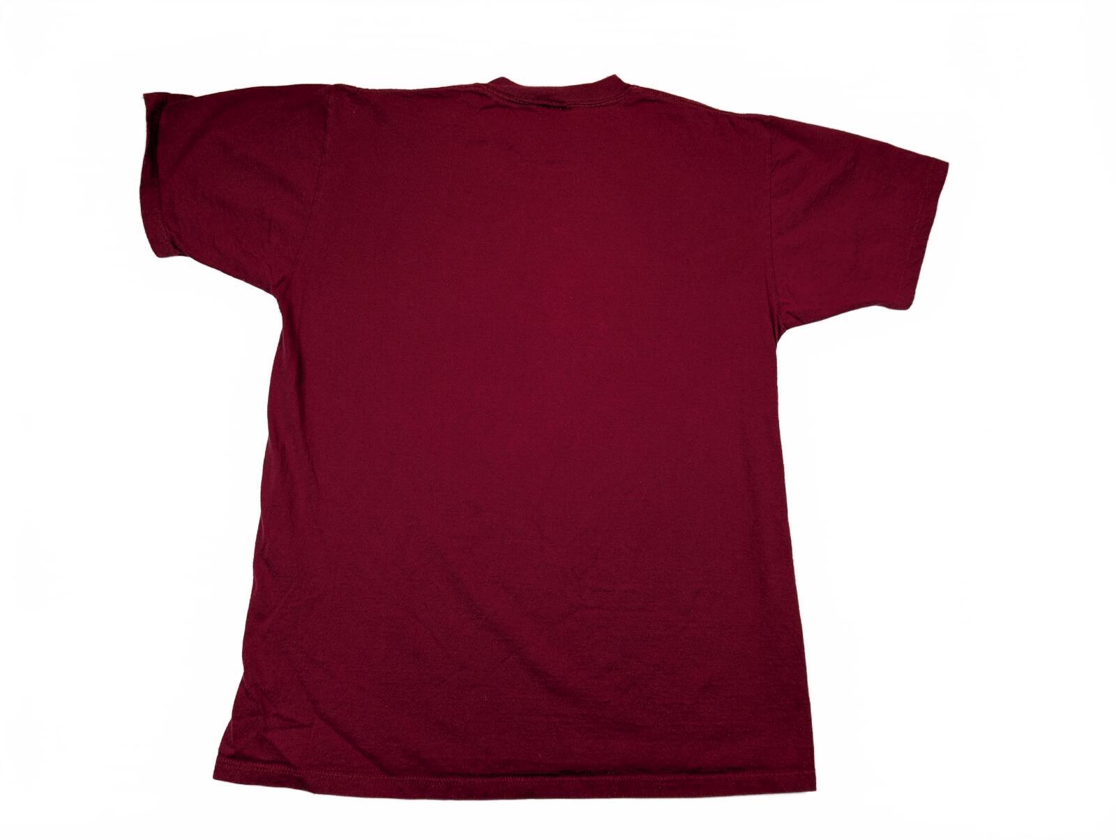 Velva Sheen Philadelphia Embroidered Vintage Red Crewneck T-Shirt Mens Large - Image 7