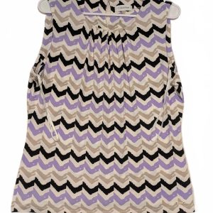 Calvin Klein Chevron Print Sleeveless Tank Top Womens Large Polyester