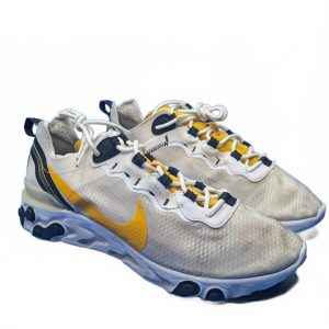 NIKE REACT ELEMENT 55 SE "UNIVERSITY GOLD" CI3831 100 TRAINERS Size 9.5