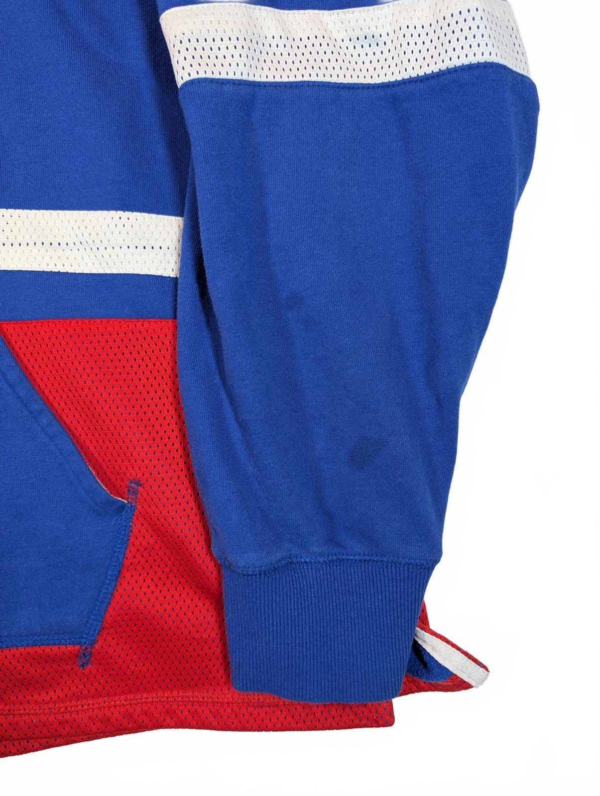 CCM New York Rangers Lace Up Hockey Hoodie Pullover NHL Blue Mens 2XL - Image 6