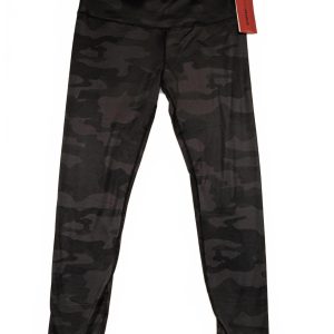 SWISS BRAND Delphie Black Camo Leggings Womens Large Polyester 29x28 Elastic