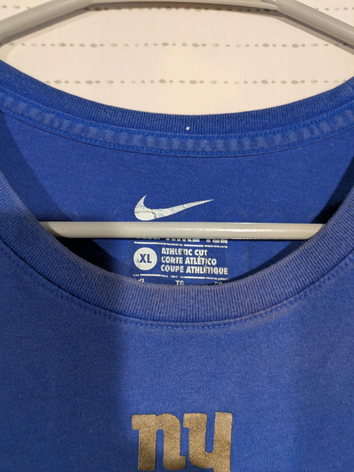 Nike New York Giants Beckham Jr 13 Blue NFL Graphic Short Sleeve T-Shirt Men XL - Image 3