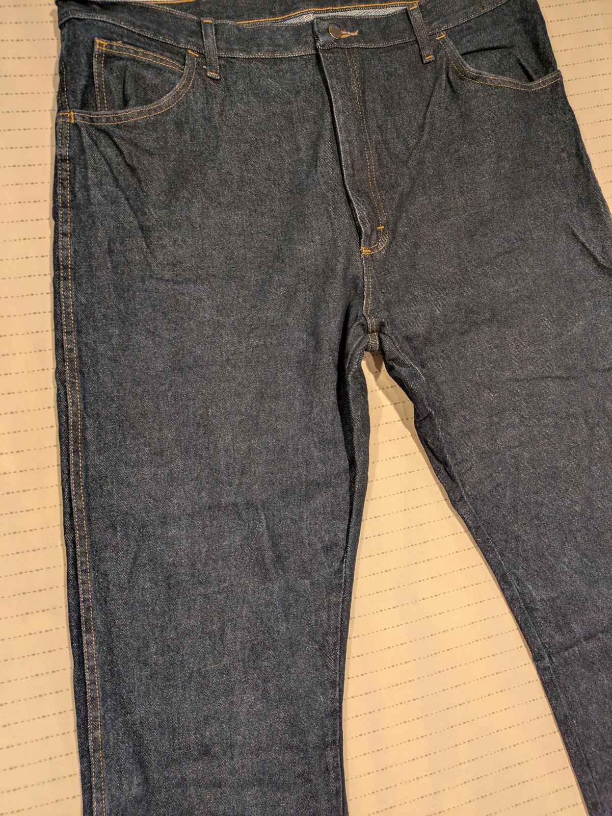Rustler Classic Straight Leg Dark Denim Jeans Mens 40x32 - Image 3