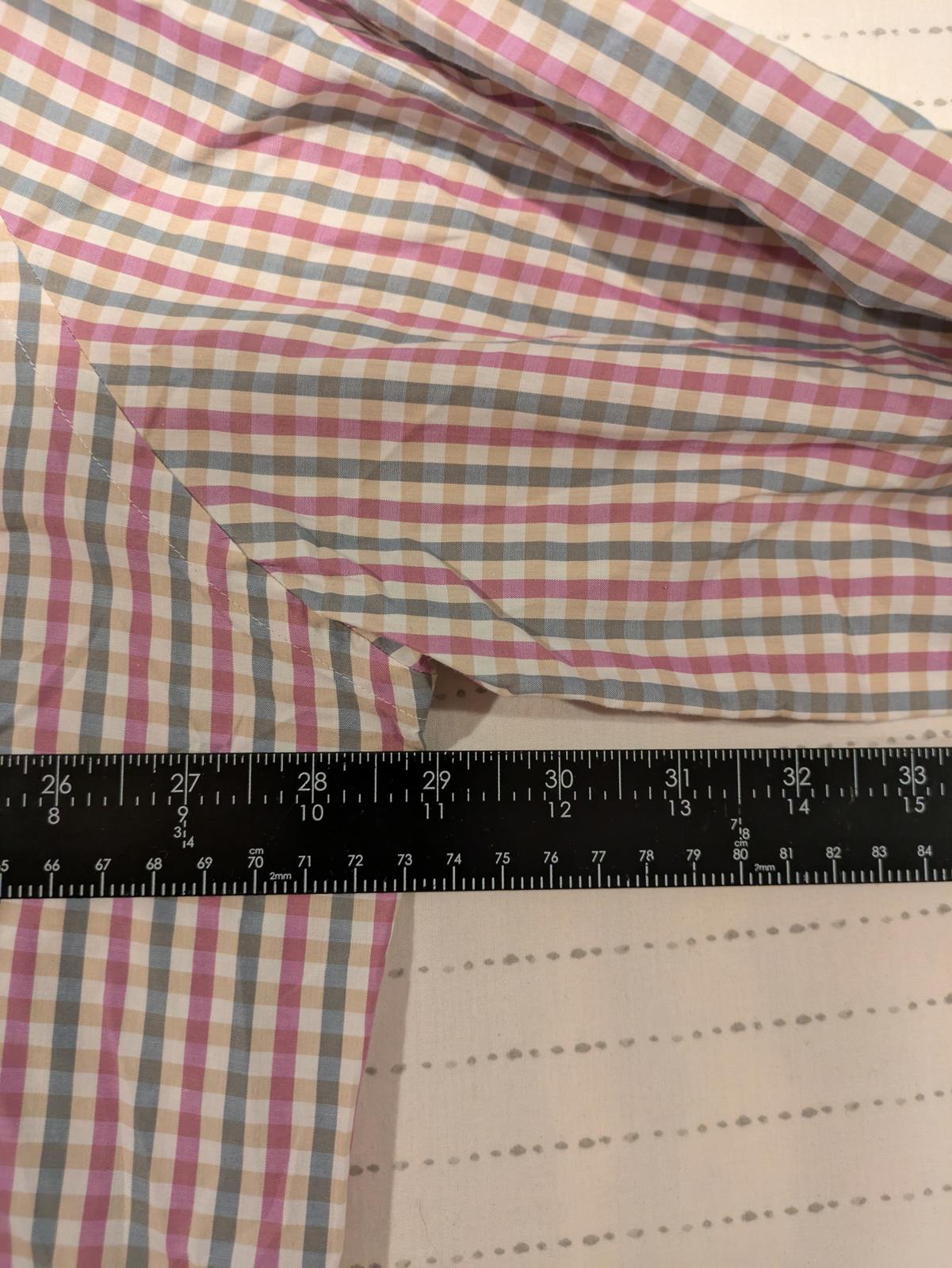 Peter Millar Casual Collared Checkered Long Sleeve Golf Shirt Mens XXL 100% Cott - Image 7