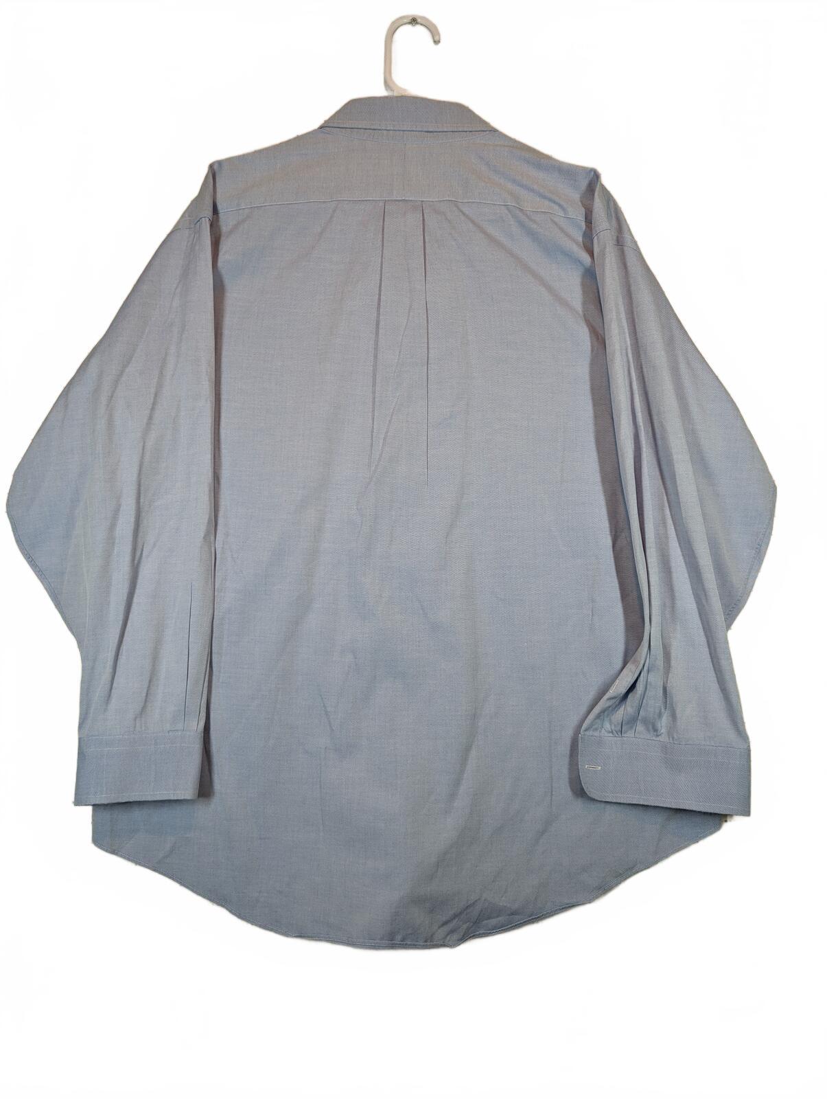 Jos. A. Bank Executive Collection Pinpoint Cotton Blue Dress Shirt Mens 16.5x32 - Image 4