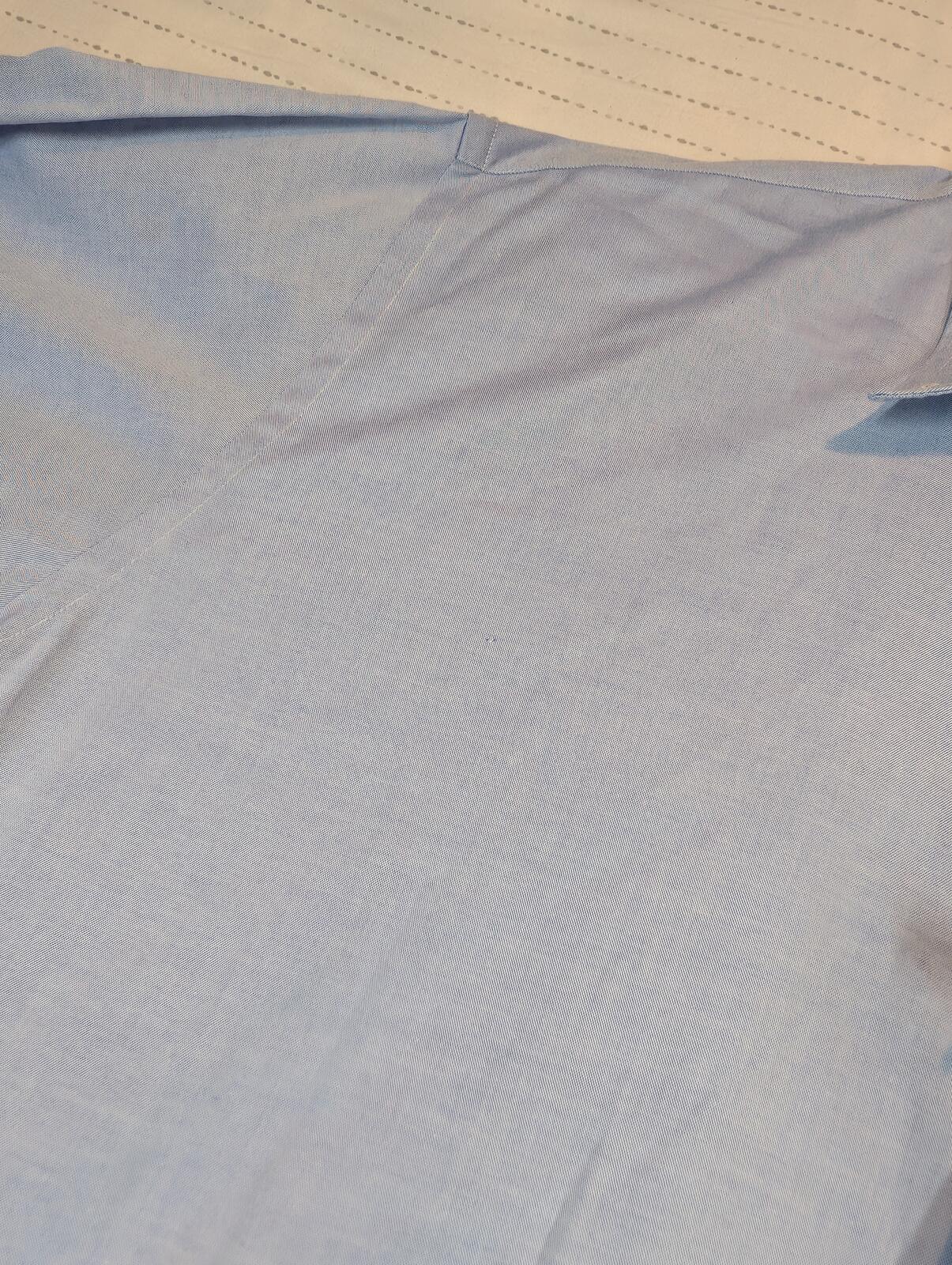 Jos. A. Bank Executive Collection Pinpoint Cotton Blue Dress Shirt Mens 16.5x32 - Image 6