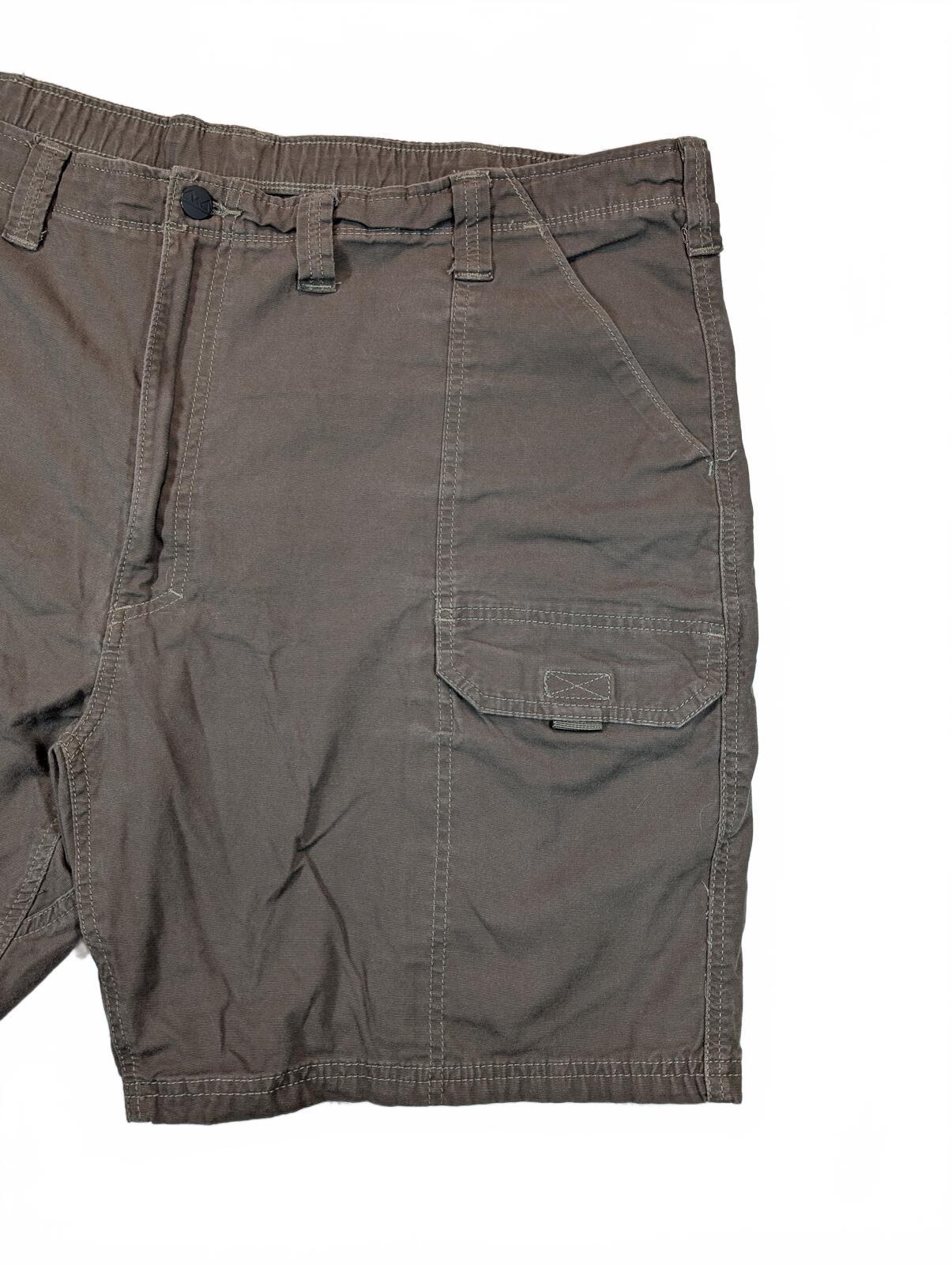 Wrangler NW934TK Stretch Cargo Hiking Shorts Brown Regular Fit Mens Size 44 - Image 2