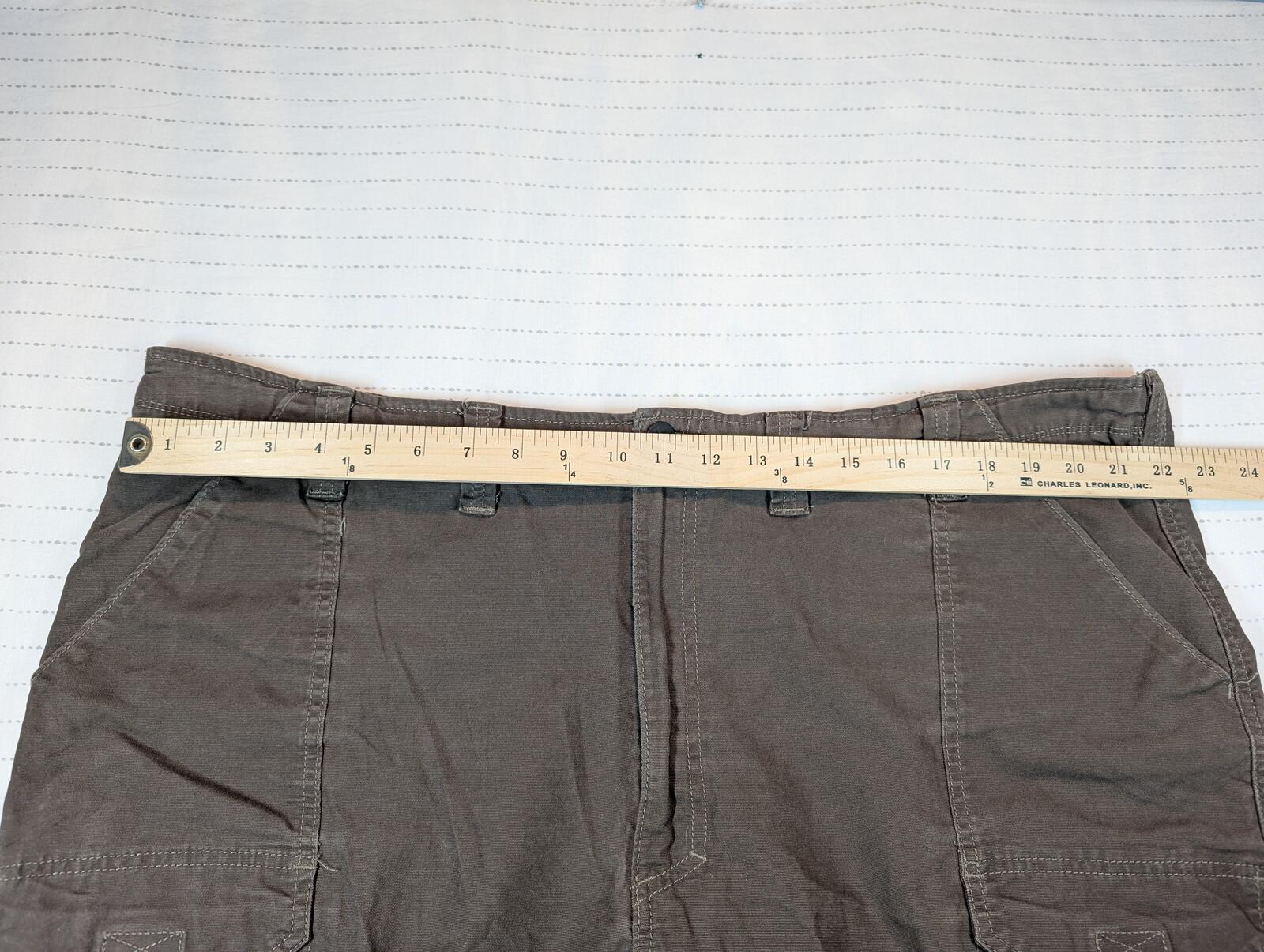 Wrangler NW934TK Stretch Cargo Hiking Shorts Brown Regular Fit Mens Size 44 - Image 5