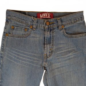 Levi's 514 Slim Straight Blue Medium Wash Denim Jeans 14 Regular 27x27