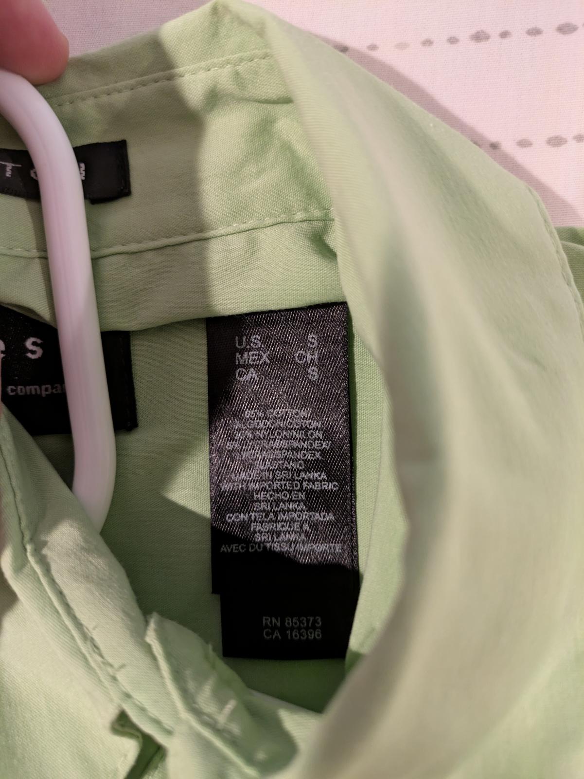 Axcess Sleeveless Button-Up Shirt Vest - Light Green - Womens Size Small - Image 8