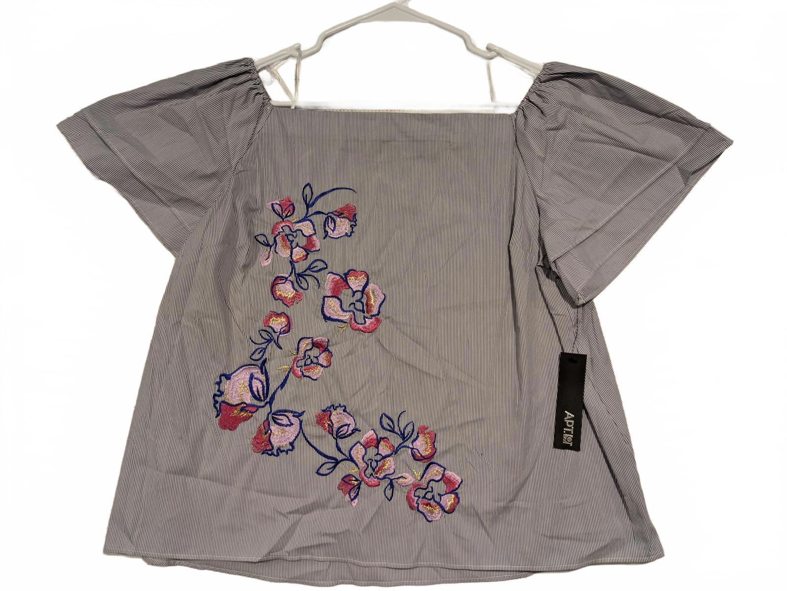 APT 9 Stylish Off-Shoulder Floral Embroidered Top Womens XL 22x23
