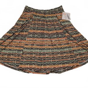 Lularoe Madison Midi Skirt - Colorful Geometric Print - Size L 30x23 Stretch