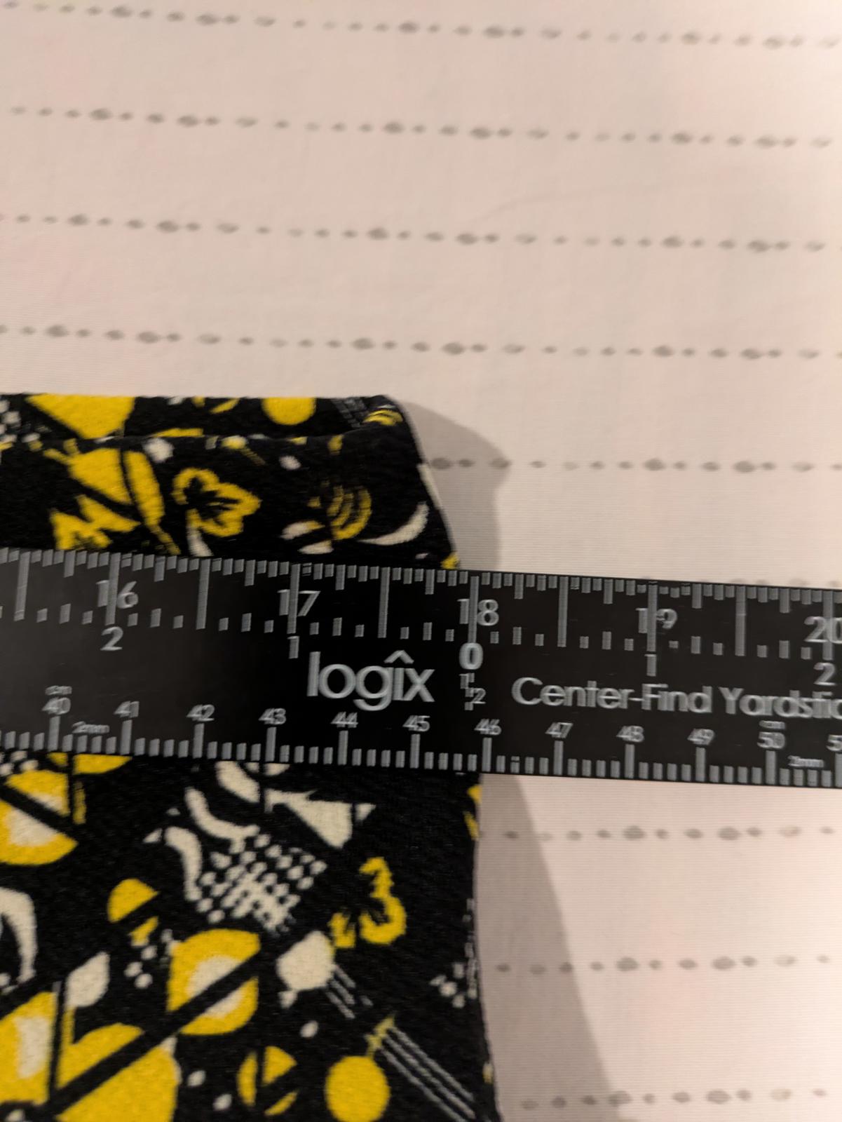 Lularoe Cassie Pencil Skirt - Black Yellow Floral - Size 2XL 36x26 Stretch - Image 6