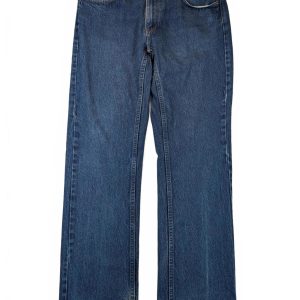 L.L.Bean Standard Fit Straight Leg Denim Jeans Blue Wash Cotton Mens 33x32