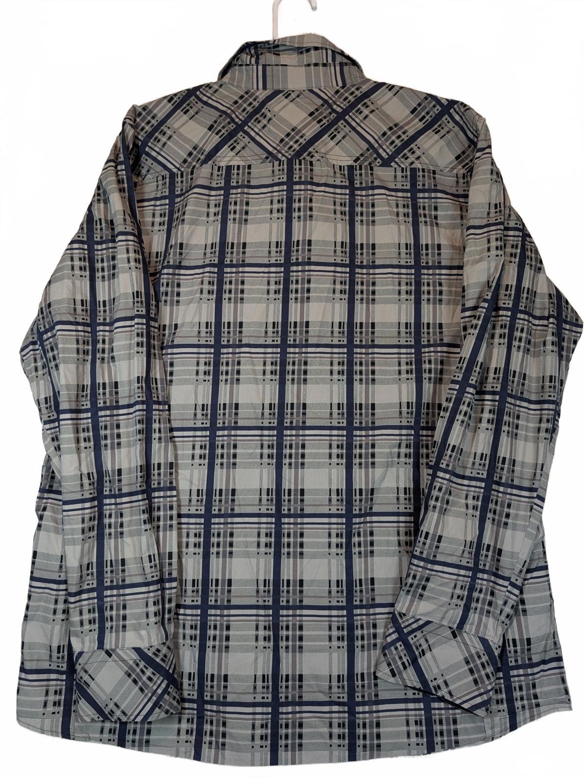 DC Shoes Plaid Button Up Shirt Long Sleeve Skate Streetwear Mens XL - Image 2