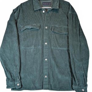 Abercrombie & Fitch Corduroy Button Up Shirt Jacket Heavyweight Mens Large Tall