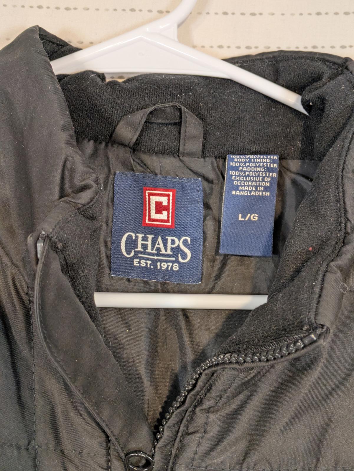 Chaps Quilted Zip Up Puffer Vest Insulated Outdoor Casual Mens Large - Image 3