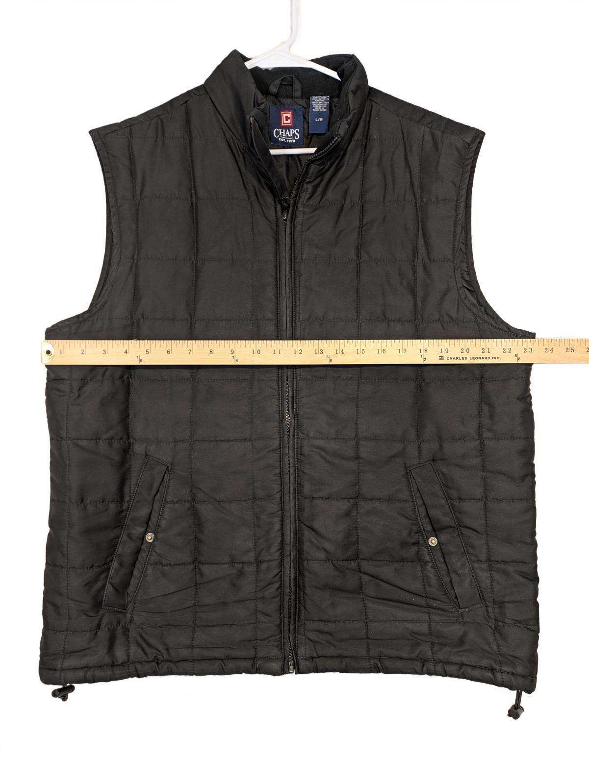 Chaps Quilted Zip Up Puffer Vest Insulated Outdoor Casual Mens Large - Image 6
