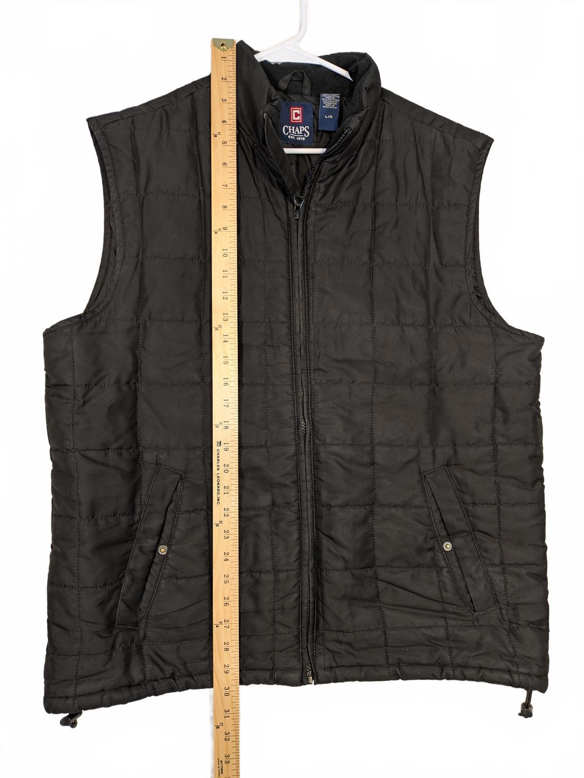Chaps Quilted Zip Up Puffer Vest Insulated Outdoor Casual Mens Large - Image 7
