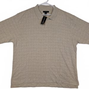 Modern Elements Polo Shirt Textured Knit Short Sleeve Mens XL Cotton