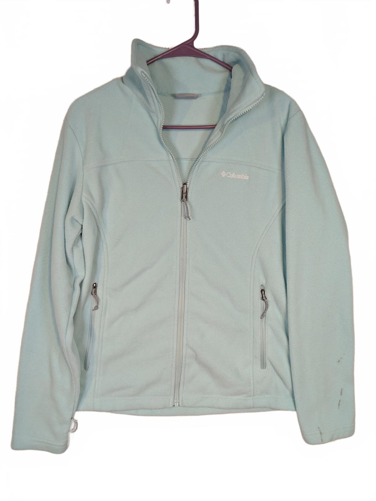 Columbia Sportswear Full Zip Fleece Jacket Womens Medium Lightweight Outdoor
