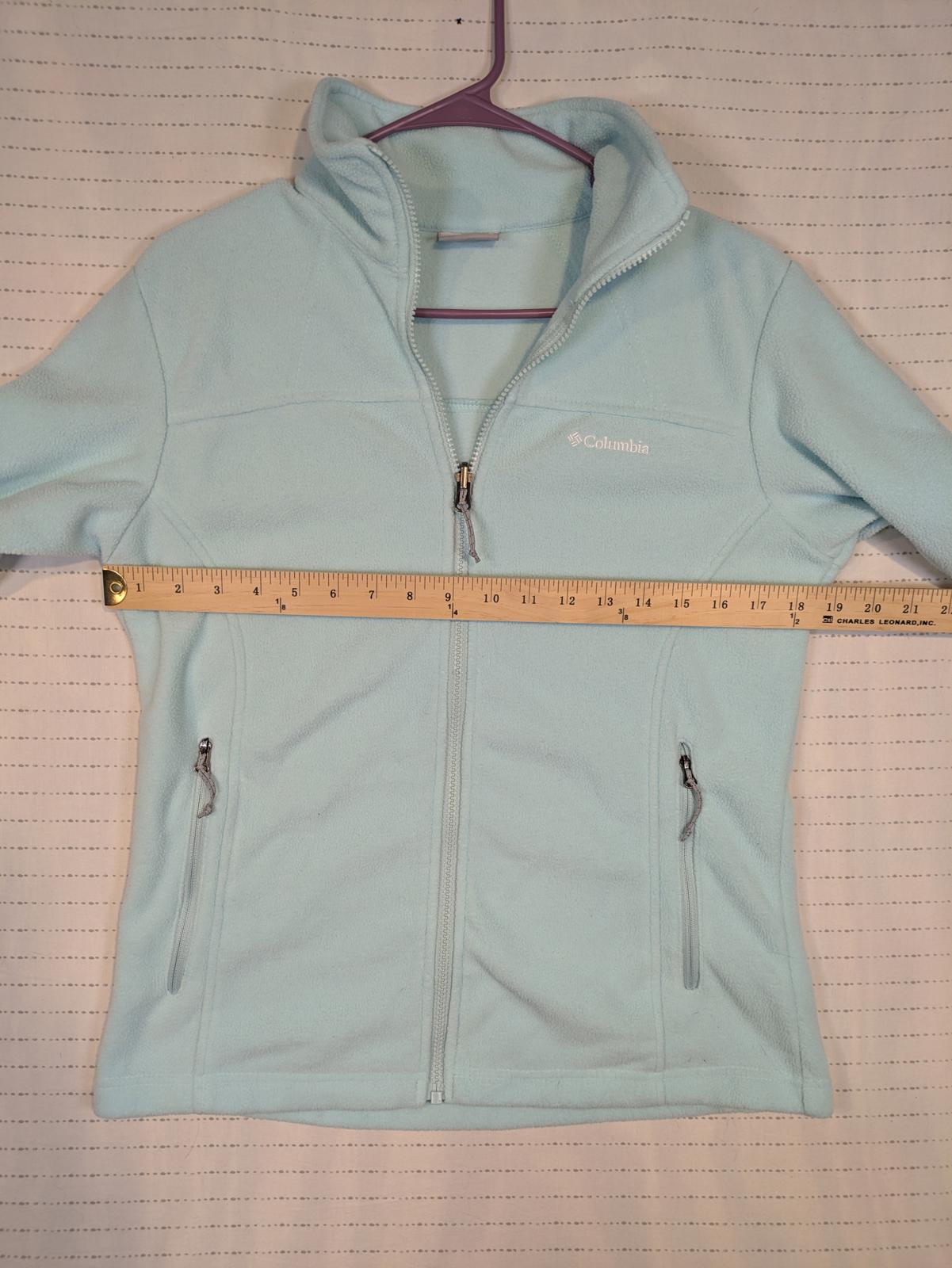 Columbia Sportswear Full Zip Fleece Jacket Womens Medium Lightweight Outdoor - Image 5