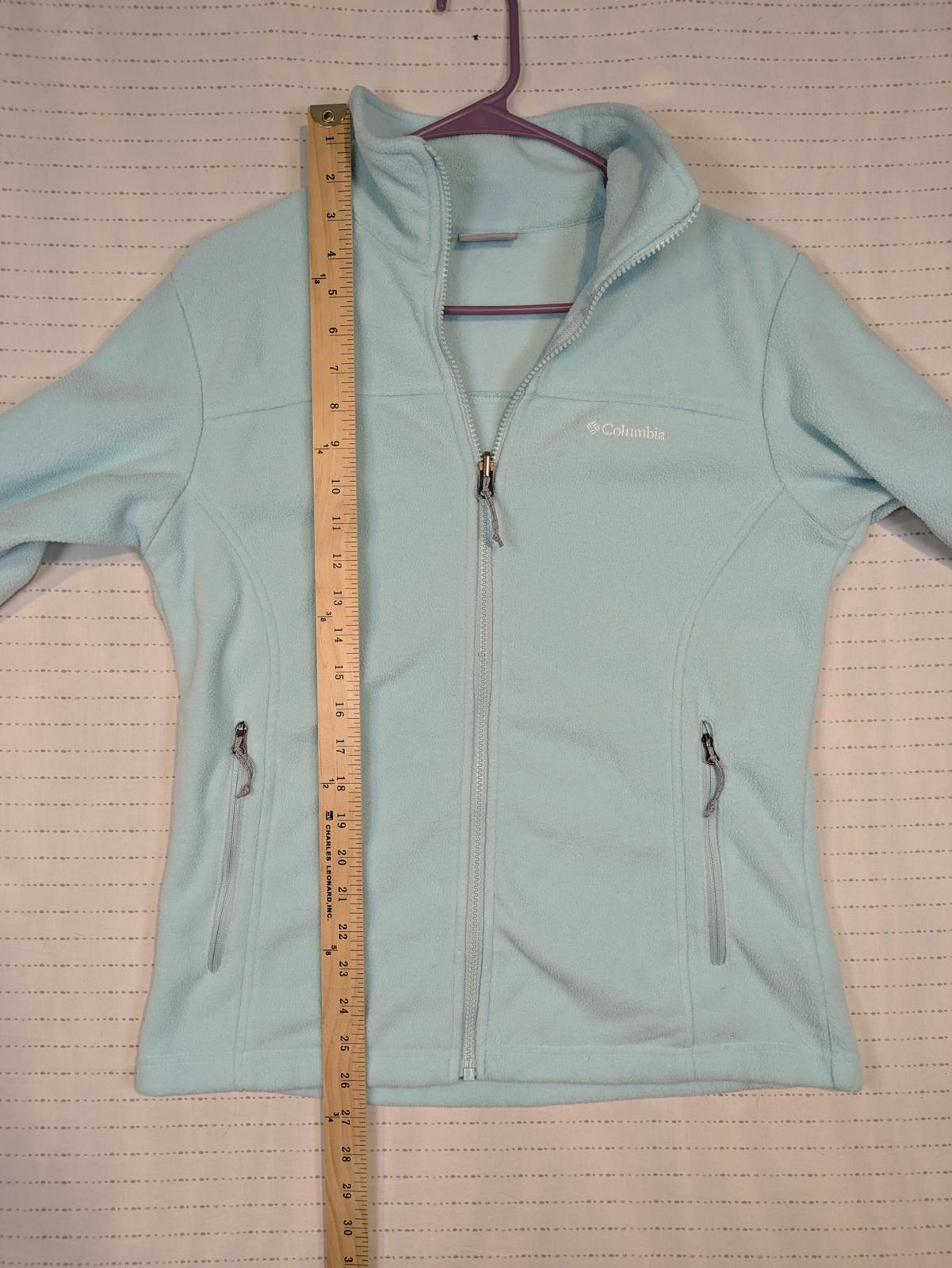 Columbia Sportswear Full Zip Fleece Jacket Womens Medium Lightweight Outdoor - Image 6
