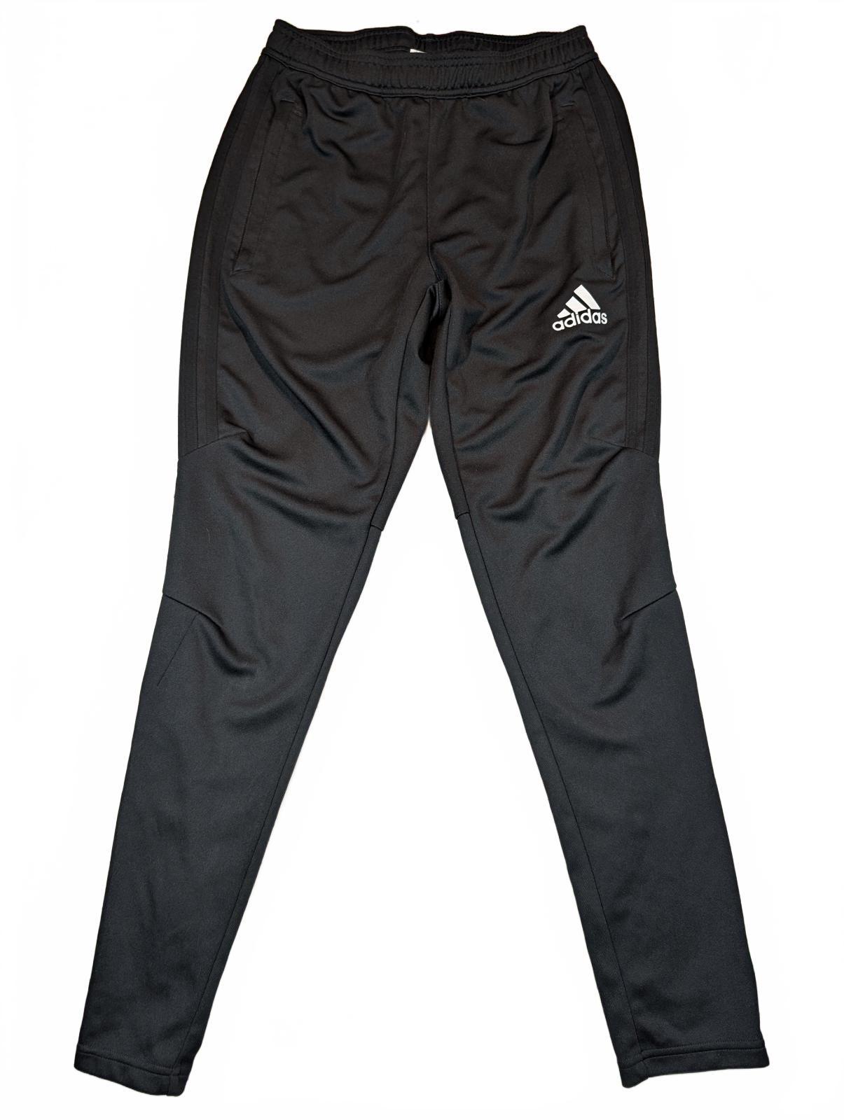 Adidas Climalite Track Pants Tapered Athletic Jogger Black Mens Small 28x29