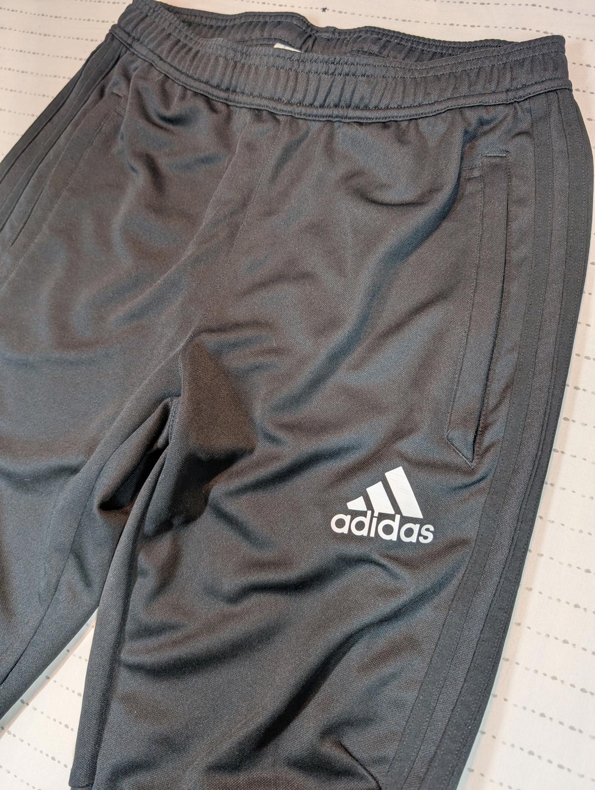 Adidas Climalite Track Pants Tapered Athletic Jogger Black Mens Small 28x29 - Image 3