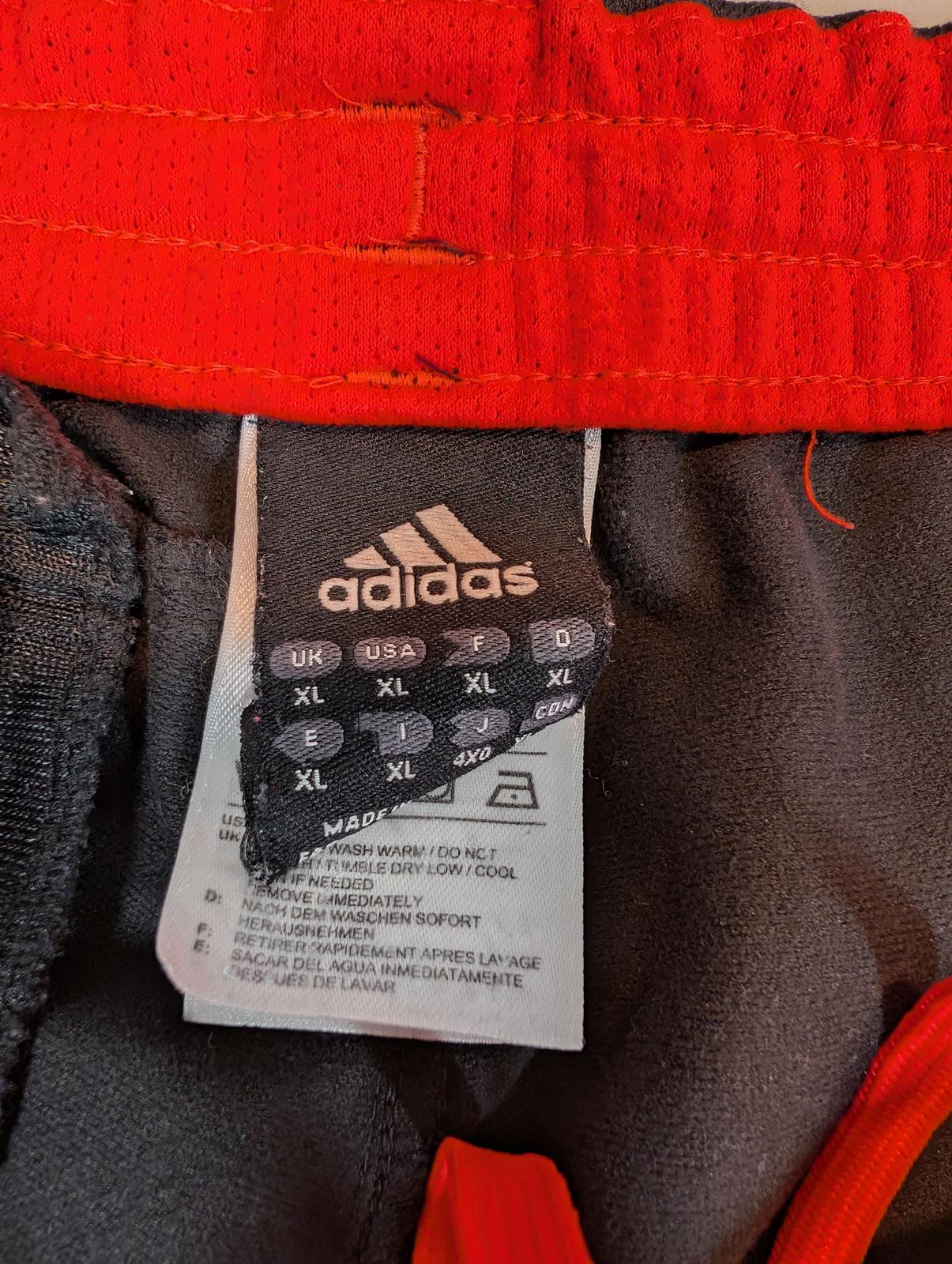 Adidas Track Pants Athletic Jogger Zip Pocket 3 Stripe Black Mens XL 38x32 - Image 7