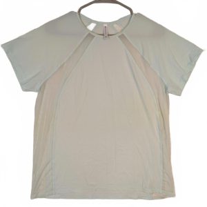 Athleta Short Sleeve Mesh Panel Performance Top Womens Medium Activewear