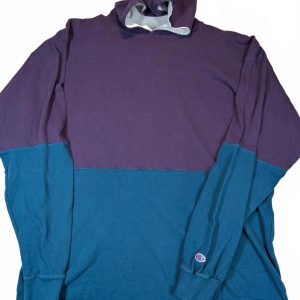 Champion Reverse Weave Colorblock Hoodie Pullover USA Made Mens XXL Vintage