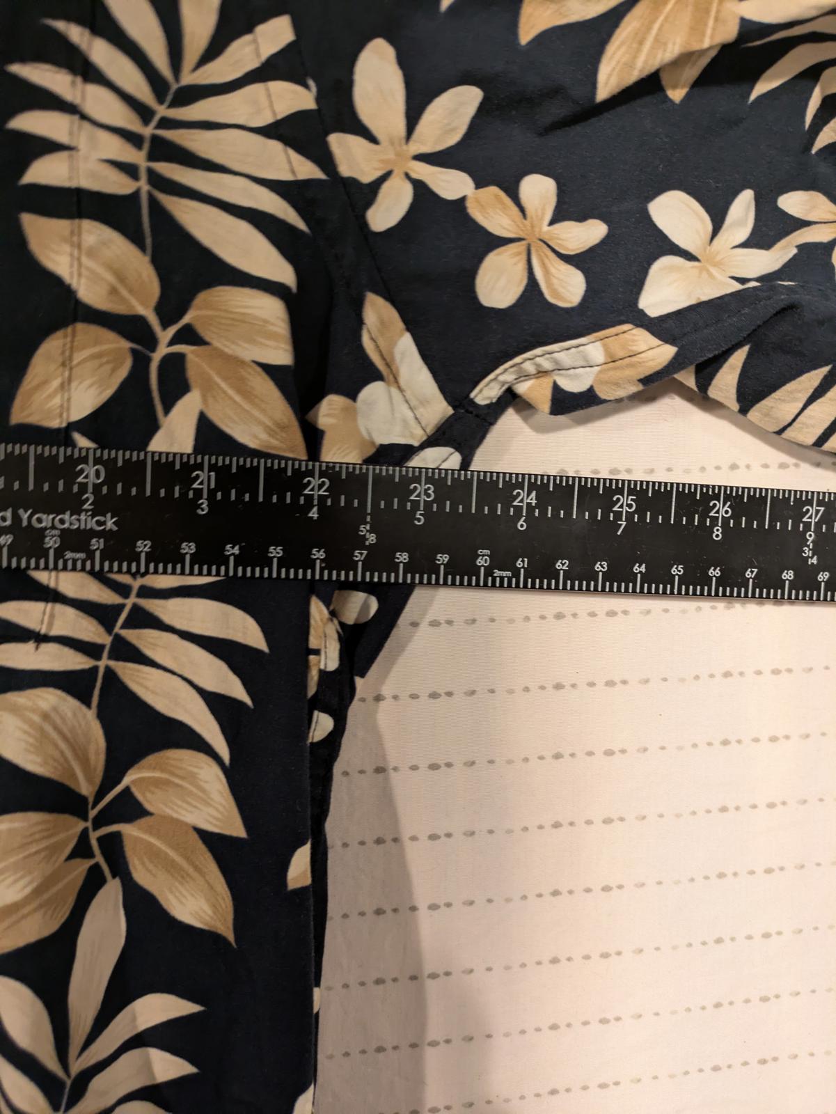 Pierre Cardin Stylish Hawaiian Floral Short Sleeve Shirt Size Large 100% Cotton - Image 10