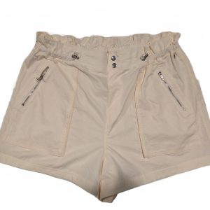 Calia Cream Casual Shorts with Functional Zipper Pockets Womens Large 32 Elastic