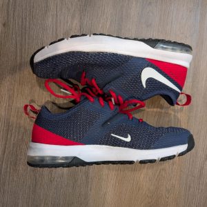 Nike Air Max Typha 2 NFL Patriots Navy Red Training Sneakers Shoes Mens 7.5