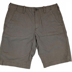 Express Chino Shorts Flat Front Casual Khaki Zip Fly Mens 31 Classic Fit 31x10